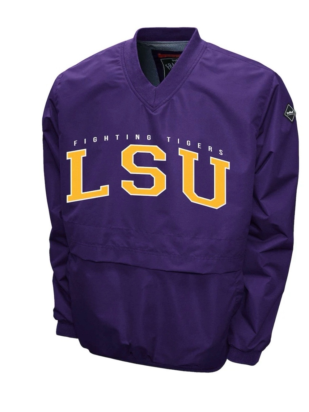 LSU Tigers Franchise Club Members Windshell V-Neck Pullover Jacket - Purple XXL